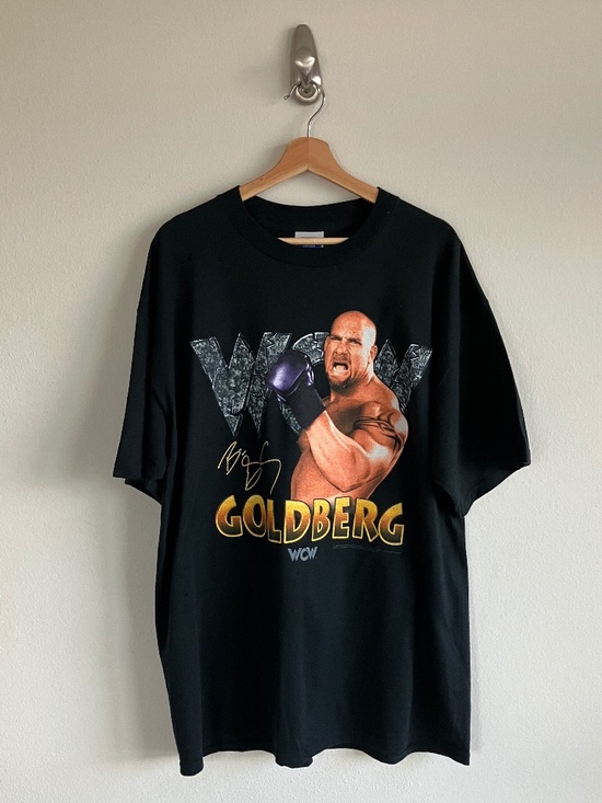 Tultex Other - Vintage Deadstock 90s WCW / WWE Goldberg Tultex Black Tee  Size XL